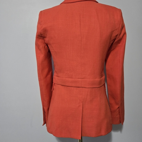 W118 BY WALTER BAKER Orange Midzipped Blazer. Size XS - Picture 5 of 15
